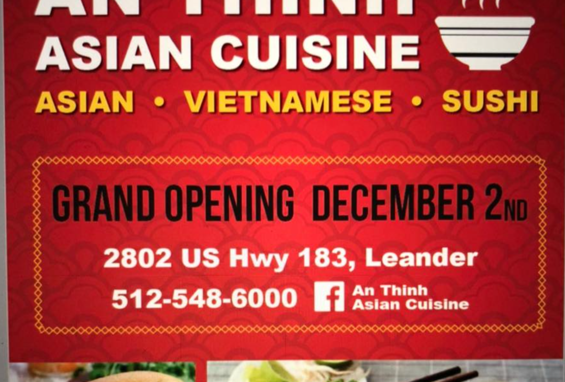 An Thinh Asian Cuisine Leander Restaurant Shops At San Gabriel Ridge The Cummings Team Pure Realty Leander Today Real Estate Texas